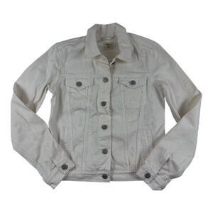 Gap 1969 Denim Jacket XS Off White Cream